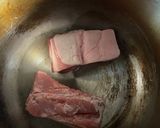 圧力鍋ともろみ酢でつくるトロトロ角煮作り方3写真