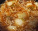 いかと豆腐のキムチスープ作り方1写真