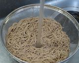 日本蕎麦のベーコンキムチ卵の醤油焼きそば作り方7写真