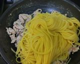 九条ネギと豚肉の塩こんぶパスタ作り方4写真