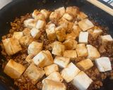 味噌＋豆板醤＋甜麺醤のヘルシー麻婆豆腐作り方9写真