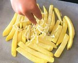 鯵とフライドポテトのピザ風作り方3写真