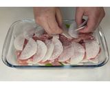 シャキシャキ大根と豚肉のレンジ蒸し★動画作り方9写真