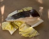 甘塩タラと白菜のレンジ蒸し作り方2写真