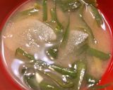 長芋とニラの味噌汁作り方8写真