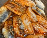 釣って来た鯵で韓国風丼作り方9写真