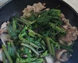 シドケと豚肉炒め作り方3写真