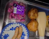 梅しそニンニク入りポテサラ作り方1写真