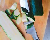 ＊簡単☆旬のズッキーニで鶏肉じゃが＊作り方2写真