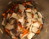 野菜たっぷり新鮮モツ煮込み作り方3写真