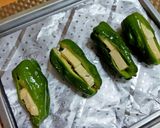 ★丸ごとピーマンのチーズ詰め焼き♪作り方5写真