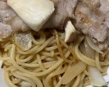 簡単　エリンギ豚肉和風パスタ作り方15写真
