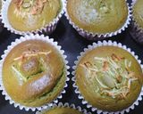 ♬かぼちゃクリームin抹茶マフィン♬作り方6写真