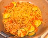 夏野菜☆ズッキーニ挽き肉のトマトパスタ作り方6写真