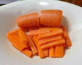 簡単！焼きにんじん(クミンシード和え)作り方1写真