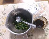 青菜のおひたしにのりの佃煮を和えて!作り方1写真