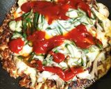 ナスと舞茸のヘルシーピザ🍕背徳圧縮生地②作り方10写真