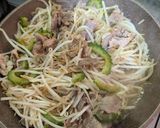 簡単★ゴーヤーともやしのチャンプルー丼作り方3写真