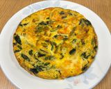 ほうれん草とチーズのキッシュ風卵焼き作り方7写真