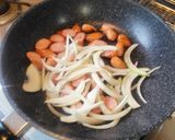 簡単🌟じゃがいもとソーセージのカレー炒め作り方5写真