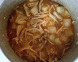 鶏ささみと 大根 舞茸 もやしの ピリ辛中華煮♪作り方6写真