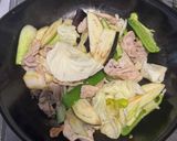 飯泥棒!余った野菜で旨辛豚キム炒め作り方4写真