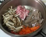 根菜と豚肉の甘辛煮作り方1写真