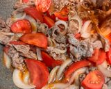 牛肉とトマト炒め作り方6写真