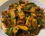 エリンギと牛肉の四川風炒め作り方1写真
