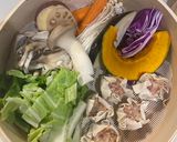 せいろでつけ野菜と手作りしゅうまい作り方9写真
