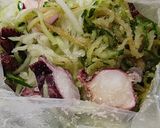 青パパイヤとキュウリとタコの酢の物作り方5写真