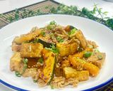 厚揚げとかぼちゃと豚肉のこく旨甘辛炒め作り方10写真
