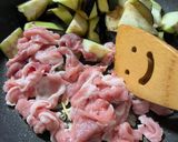 なすと豚肉の甘辛オイスター炒め作り方2写真