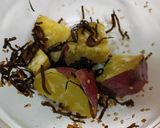 サツマイモの塩昆布あえ作り方4写真