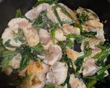 鶏むねとほうれん草の味噌焼き作り方6写真