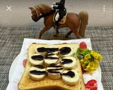 パンにバナナ&チョコレートシロップ美味♬作り方11写真