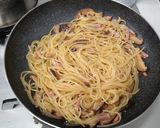 干し椎茸とベーコンの和風ペペロンチーノ作り方7写真