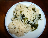 簡単ワカメ桜エビ油揚げ炊き込み御飯作り方4写真