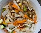 お一人様野菜たっぷり洋風オイトマト味炒飯作り方12写真