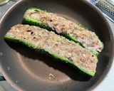 ゴーヤの肉詰めボート作り方6写真