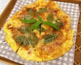 ライスペーパーピザ♪パジルベーコンチーズ作り方8写真