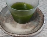 プリンの上に抹茶ゼリー作り方10写真