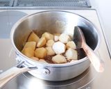 ご飯に合う【里芋と豚のにんにくごま味噌煮作り方2写真