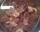 塩レバーのパスタ作り方1写真