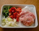 レンジで簡単！豚こま団子の酢豚作り方1写真