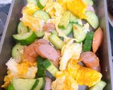 朝食に！ウインナーエッグきゅうり作り方6写真