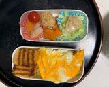 レンジ中華風クリーム餃子味オムライス弁当作り方17写真
