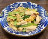 鶏むね肉と卵と小松菜の中華炒め作り方10写真