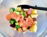 さつま芋とお豆の腸活アイオリサラダ作り方4写真