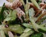 梅干しと鶏胸肉の梅酢和え作り方7写真
